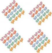 NUOBESTY 4sets Resin Flatback Charming Push Pins Tacks Cute Desk Accessories for Women Office Decor 20pcs*4
