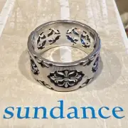 NWT Sundance Catalog Silver “Fleur De Lily Ring” Size 7
