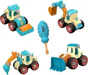 Abaodam 1Set DIY Assembly Truck for Creative Take Apart Engineering Model Construction Building for Boys for Birthdays and Day