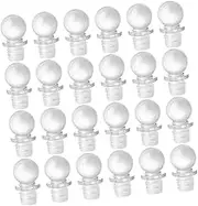 Ciieeo 24Pcs Glass Wine Bottle Stoppers Stoppers for Various Bottle Types Lightweight Design for Easy Sealing for Wine and Aromatherapy