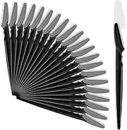 21 Pcs Eyebrow Razors, Face Razors Multipurpose, Exfoliating Dermaplaning Tools, Eyebrow Trimmers Shaver with Safety Cover, Facial Hair Removal for Women Men Body Use (Black)