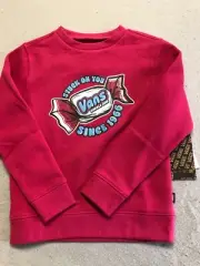 Vans Sweatshirt Girl's 5T New Stuck On You Cherries Jubilee Candy Crew