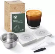 REUSABLE COFFEE CAPSULE Reusable Refillable Pod, 100PCS Foil Seal New Material f