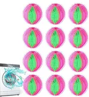 Pet Hair Dryer Ball | Laundry Ball Hair Extractors | 12x Portable Washer Lint Extractors Catcher for Home, Apartment, School
