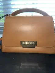 ZAC POSEN Eartha Leather Top Zip Crossbody, NWT