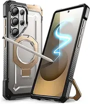 SUPCASE for Samsung Galaxy S25 Ultra Case with Stand (Unicorn Beetle Grip), [S Pen Friendly] [Compatible with MagSafe] [Military-Grade Protection] Magnetic Phone Case for S25 Ultra 6.9 Inch, Desert