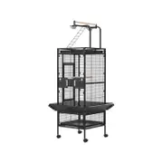 Advwin Bird Cage 153CM 2 Perches Aviary Parrot Budgie Playtop Slide Tray Wheels