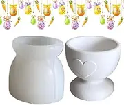 Egg Holder Silicone Mold,Heart Easter Egg Holder Mold - Food-Grade Clay Mould, Spring Holiday Supplies for Kitchen, Pantry, Dining Table