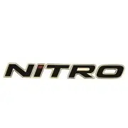 Nitro Boat Raised Decal 136395 | 9 x 1 1/8 Inch Black Pewter Red