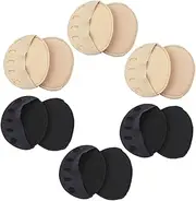 [Minkissy] 6 Pairs Forefoot Half Socks Ankle Socks Spacer Toe Separators Half Toe Socks Shoe Toeless Toe Protector Women Pilates Sandals Toenail Sneakers Foot Pad Toes Girl Socks Nylon
