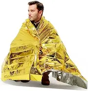 FOYTOKI Outdoor Emergency Reflective Survival Blanket Foil Thermal Blanket for Hiking Camping and Climbing and Lightweight Design Essential for Outdoor Activities