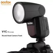 Godox V1C TTL Li-ion Round Head Camera Flash Light 76Ws For Canon EOS Cameras
