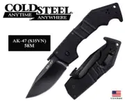 Cold Steel 3.5" Folding Knife AK-47 CPM S35VN DLC Coating Tri-AD Lock 58M