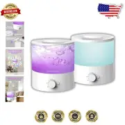 Cool Mist Ultrasonic Humidifiers for Babies | 2-Pack Essential Oil Diffusers