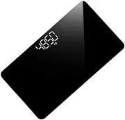 FONDOTIN Portable Digital Weight Scale Rechargeable Body Weighing Tool with Accuracy Sleek Mirror Surface for Home Use and Travel Compact