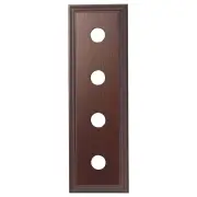4 Gang Classic Switch Block, Polished Cedar