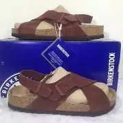 Birkenstock Women’s Size 7 EU 38 Narrow Tulum Chocolate Suede Sandals Y23-1195