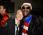 Ellen DeGeneres and Isaac Hayes at the My VH-1 Awards After Party - Old Photo 3