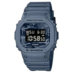 卡西歐 G-SHOCK G-SHOCK 手錶迷彩圖案錶盤迷彩藍 DW-5600CA-2