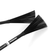 ProMark Heavy Nylon Brushes 2B Black, Pair, PMNB2B