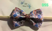 Patriotic Geo Bow Headband and/or Hair Tie for Girls
