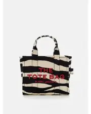 Marc Jacobs Zebra Tote Bag Women Black