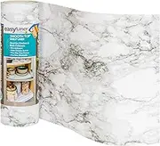 Smooth Top EasyLiner for Cabinets & Drawers - Easy to Install & Cut to Fit - Shelf Paper & Drawer Liner Non Adhesive - Non Slip Shelf Liner for Kitchen & Pantry - 12in. x 24ft. - Gray Marble