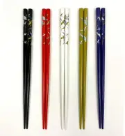 2 Set 5 Pair Bamboo Chopsticks Crane #0394 S-3646x2