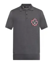 Dsquared2 D2 Leaf Knitted Polo Shirt S,XL,L,M,XXXL,XXL grey