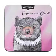 Banksia Red Animals of Australia Tasmanian Devil Tin - Macadamia Butter Finger B