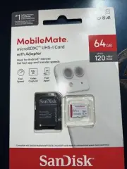 Mobile Mate 64GB Card, MicroSDXC UHS-I Card With Adapter
