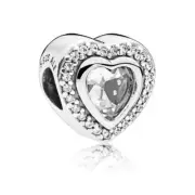 Pandora Sparkling Love Charm Clear CZ 797608CZ