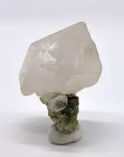 Double Terminated Skeletal Quartz Crystal Scepter with Green Tourmaline (TRM15)
