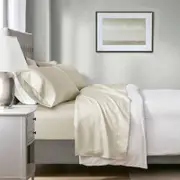 Renee Taylor King Single Tencel Lyocell Fibre & Cotton Sheet Set Ivory 700TC