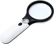 Reading HD Magnifying glassswith Light, 10 Times High Definition Lightweight, Suitable for Needle Thread, Miniature Model, Tea
