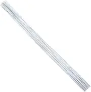 FOONEA 22 Gauge White Floral Stem Wire 16 inch, 50 PCS Per Pack
