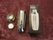 Stainless Steel 23 oz. Bartender Cocktail Shaker Mixer with Strainer 3 Piece