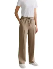 [Trenery] Ponte Pintuck Jogger Pant in Clove