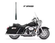 VMS 9" GUNMETAL SPIKED ANTENNA FOR HARLEY DAVIDSON ROAD KING W/ TOUR-PAK