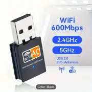 Usb Wifi Dongle 2.4Ghz & 5Ghz Up To 600Mbps, High Speed