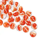 Glass Beads,1set Glass Gemstone Red 0.60lbs Glass Pebbles