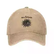 Alice In Chains Logo Style Baseball Caps Washed Caps Hat Cotton cap Washed hat