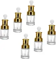 AUTSUPPL 6Pcs Glass Dropper Bottles Essential Oil Dispenser for Perfume Massage Liquids Chic Craft for Daily Care Needs