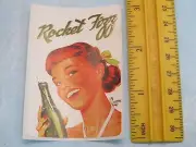 STICKER ~ ROCKET FIZZ Soda & Candy Shops Nationwide ~ Girl Drinking Soft Drink