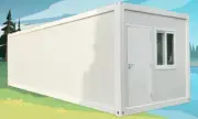 30ft x 10ft Container House Kit *Flat Packed* Rockwool Panels 2x Windows 1x Door