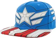 [Concept One] Captain America Brave New World Character Armor Snapback Hat Multicolor, Multicolor, One Size
