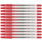 12 x PILOT Capped Ballpoint Pen Red 1.0mm Medium BP-S