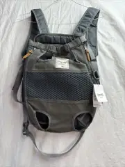Doglemi Dog Canvas Backpack Pet Carrier Bag Breathable Mesh Adjustable Strap.