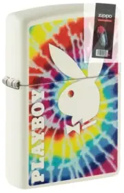 Zippo 48373 Playboy Tie-Dye Glow In the Dark Lighter + FLINT PACK