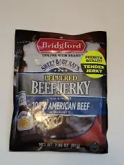 Bridgford Sweet Baby Ray's Beef Jerky Peppered 2.85 oz Bag